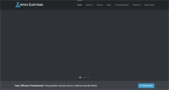 Desktop Screenshot of apexcartage.com