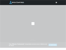 Tablet Screenshot of apexcartage.com